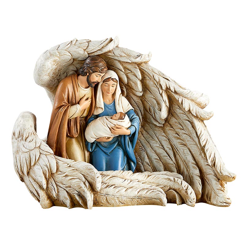 Holy Family in Wings Statue