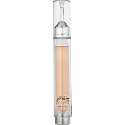 Luxury Skin Cream in a sleek pump bottle designed for easy application and optimal hydration.
