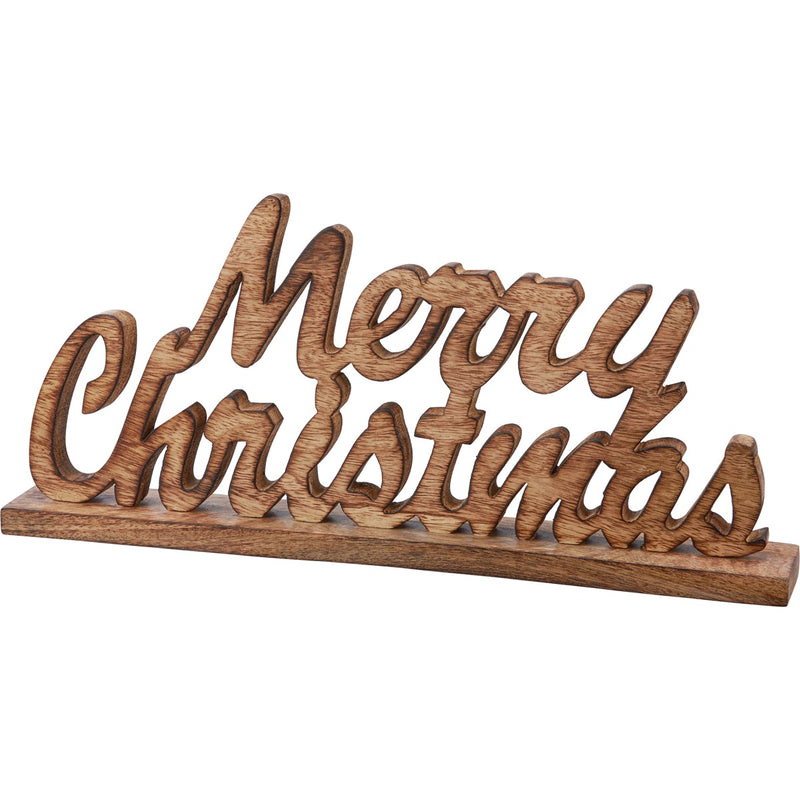 Merry Christmas Wood Sitter (PACK OF 2)