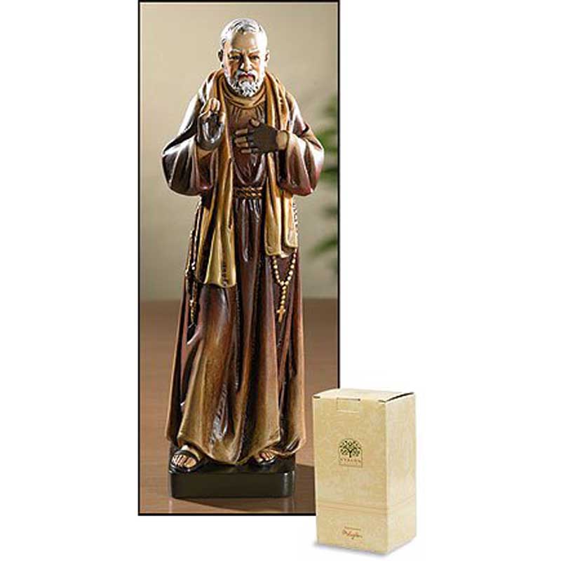 8"H Saint Pio Statue