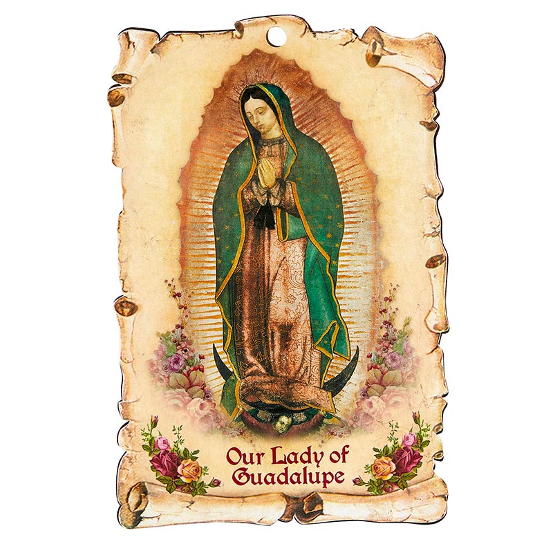 Sacred Scroll Plaque - Our Lady Of Guadalupe