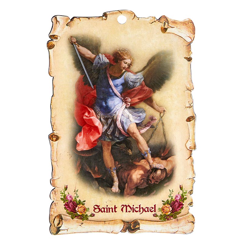 Sacred Scroll Plaque - Saint Michael