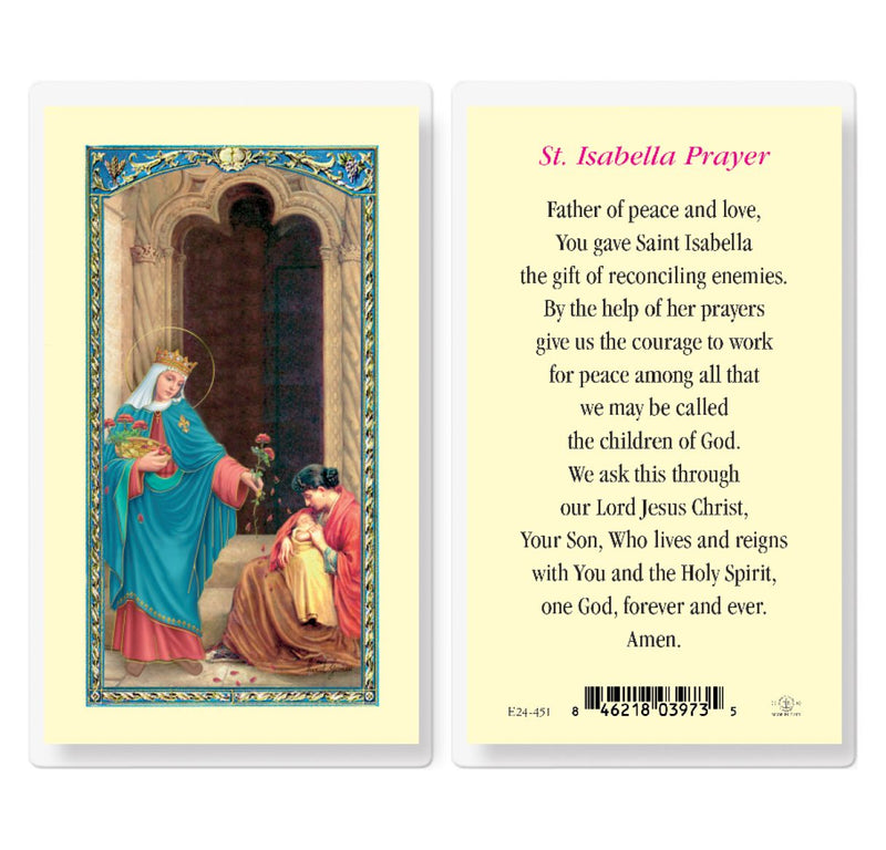 Saint Isabella Prayer Card