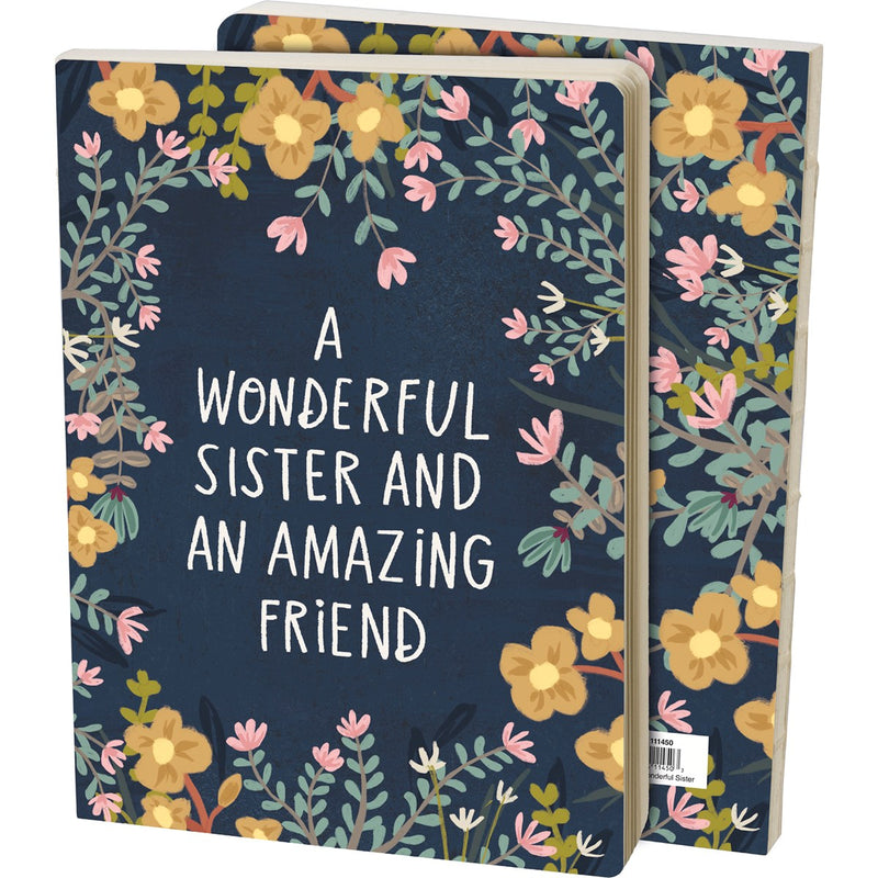 Wonderful Sister An Amazing Friend Journal (Pack of 4)