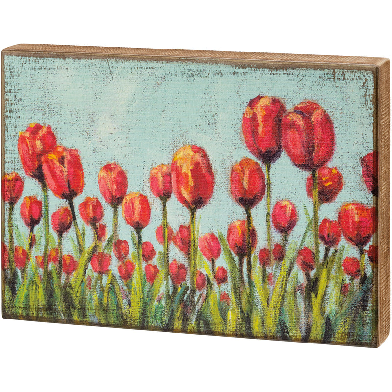 Box Sign - Tulips