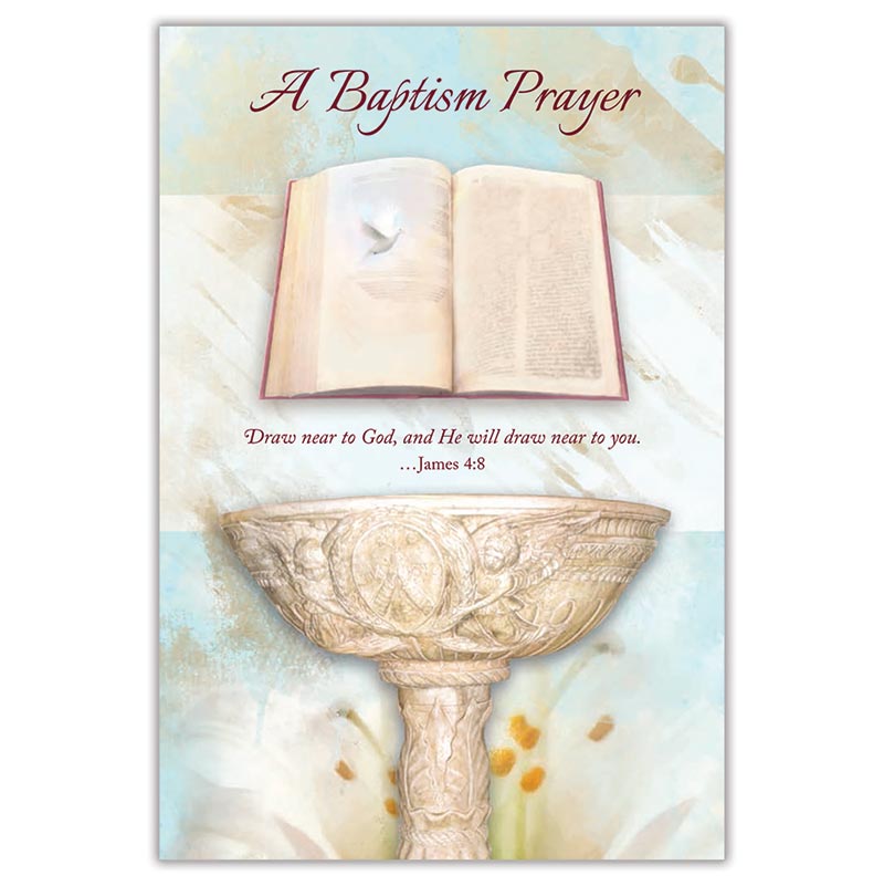 A Baptism Prayer - Adult Baptism Card