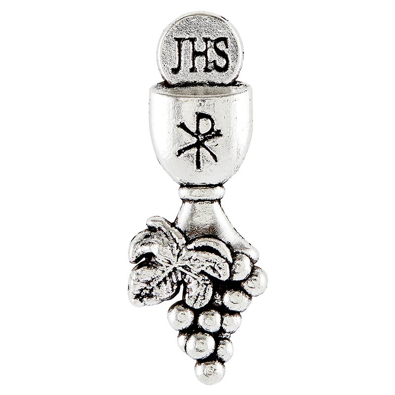 Silver First Communion Chalice Medal