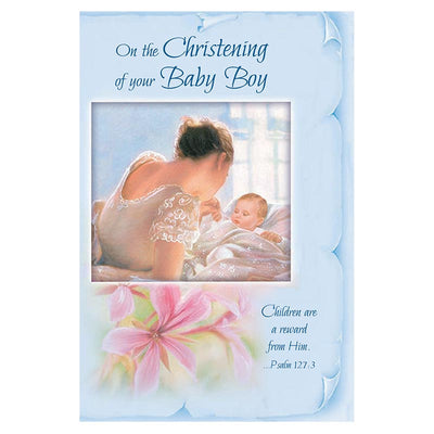 On the Christening of Your Baby Boy - Boy Christening Card