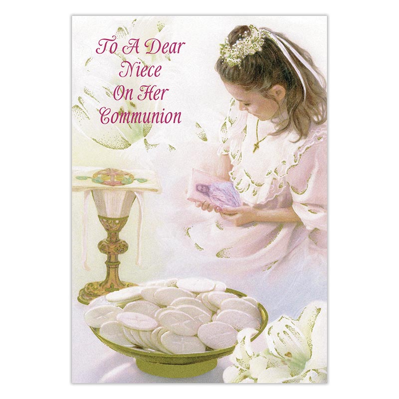 To A Dear Niece on Her Communion Card