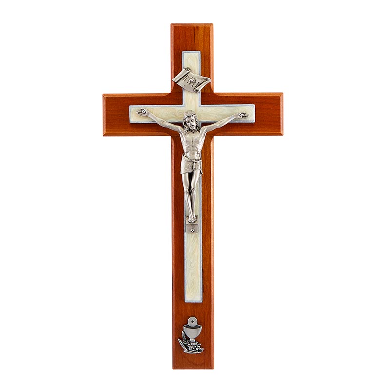 First Communion Crucifix - White