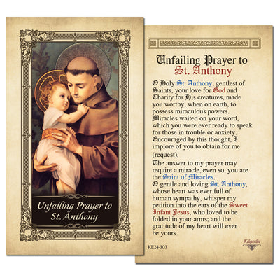 St. Anthony Prayer Card