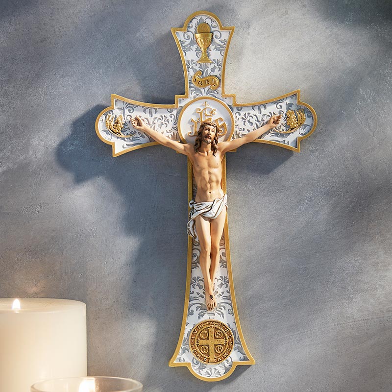 Holy Mass Wall Crucifix 8" Confirmation