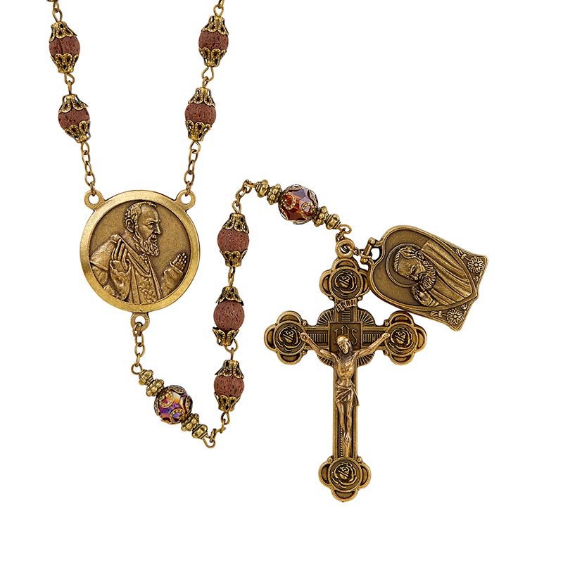 Vintage Rosary - Padre Pio