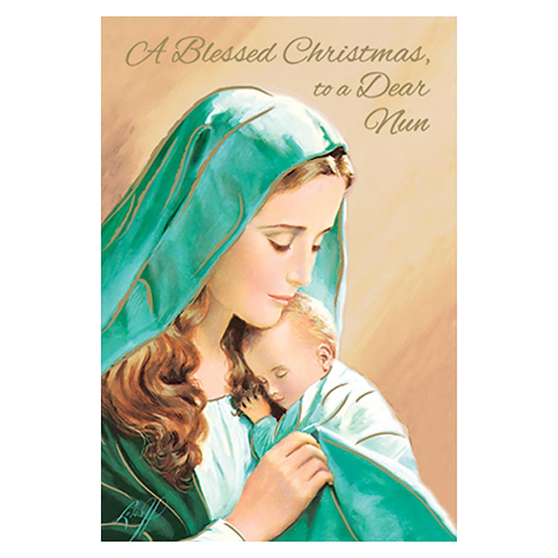 A Blessed Christmas to a Dear Nun Card