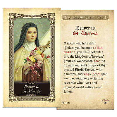 St. Theresa Prayer Card