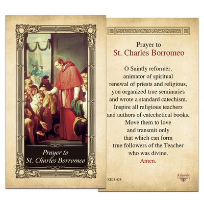 St. Charles Borromeo Prayer Card