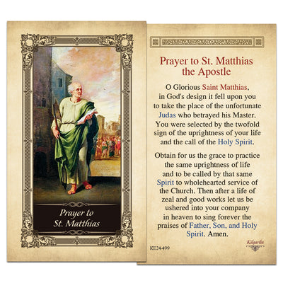 St. Matthias the Apostle Prayer Card