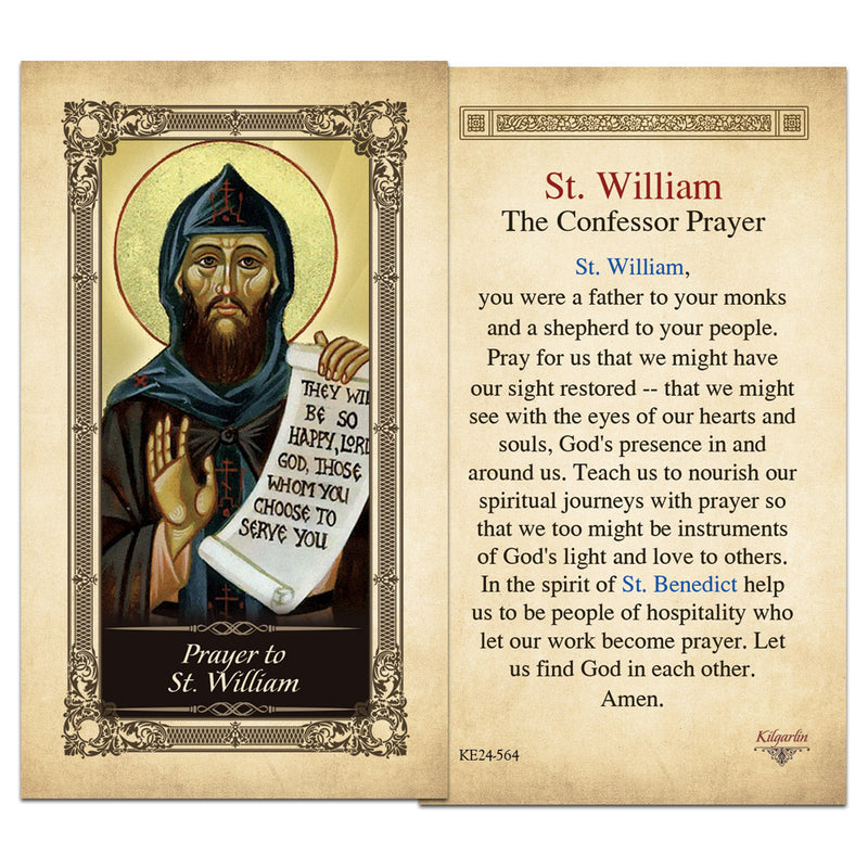St. Willam Prayer Card