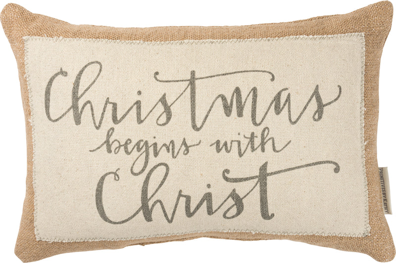Christmas Begins Pillow (Pack of 2)