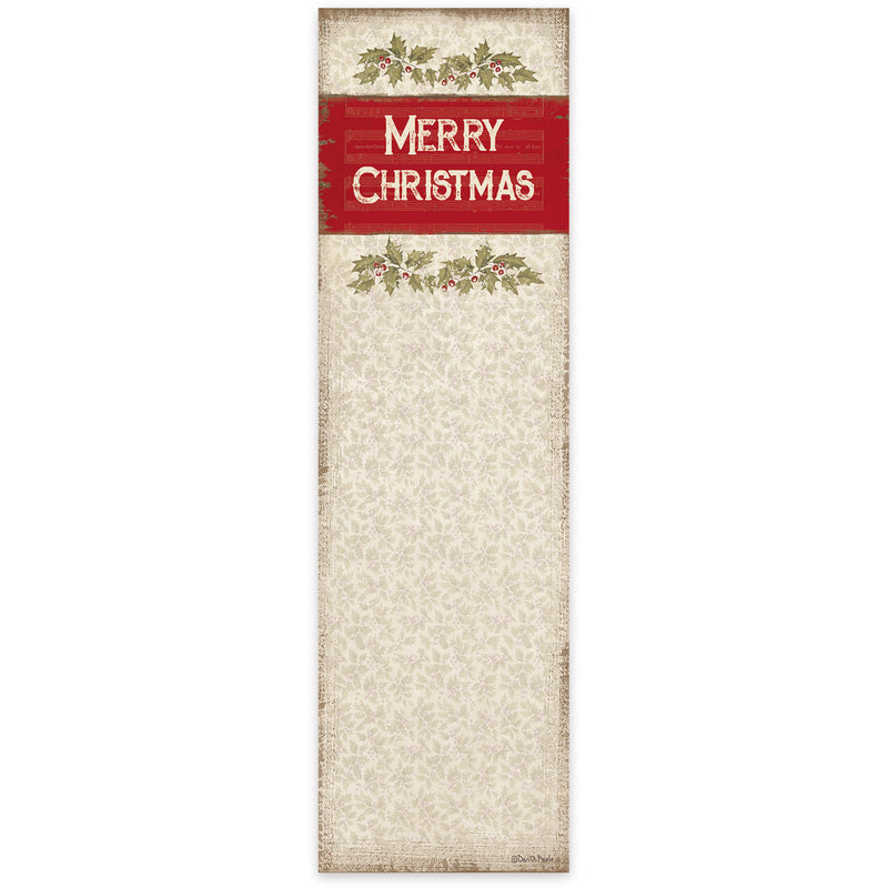 Vintage Merry Christmas List Pad (PACK OF 4)