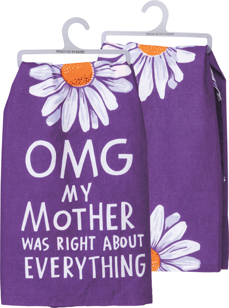 My Mother Was Right Kitchen Towel  (Pack of 6)