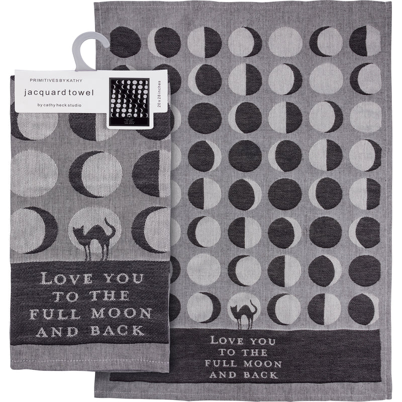 Love You To The Full Moon And Back Kitchen Towel  (Pack of 6)