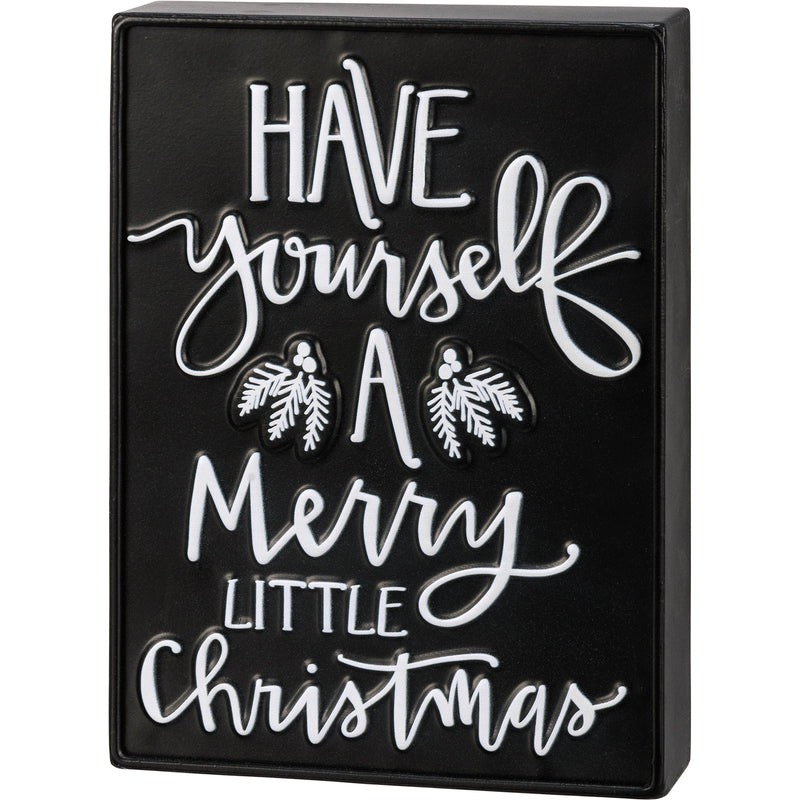 Have Yourself A Merry Christmas Box Sign (PACK OF 2)