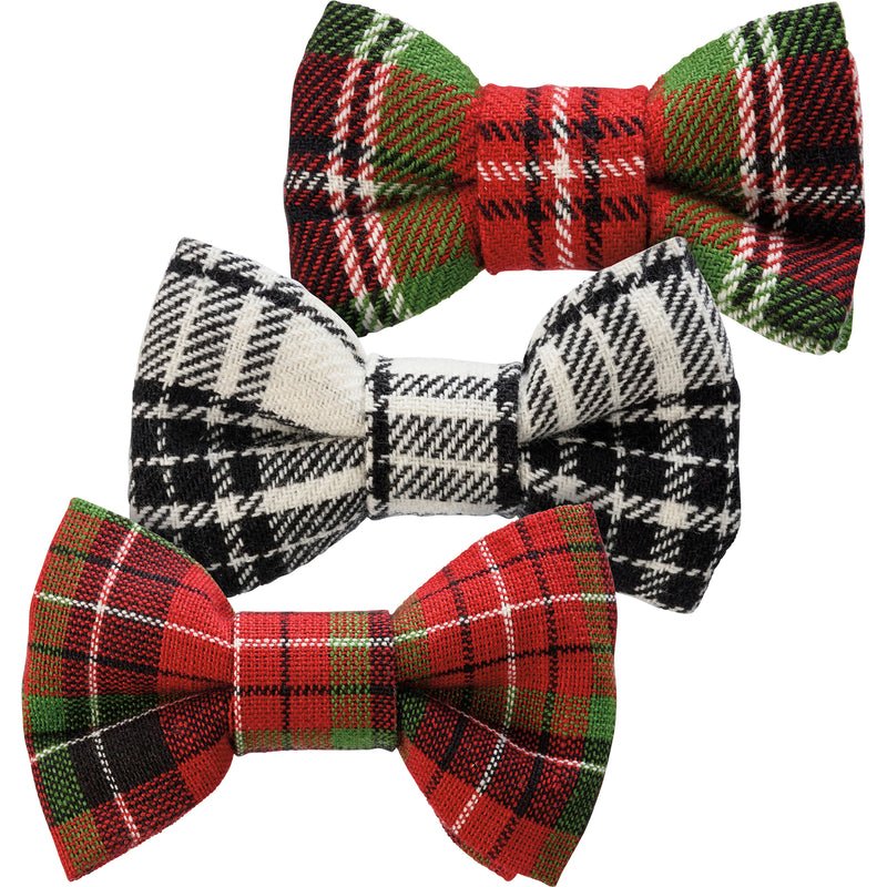 Christmas Plaid Pet Bow Tie Set (4 ST3)
