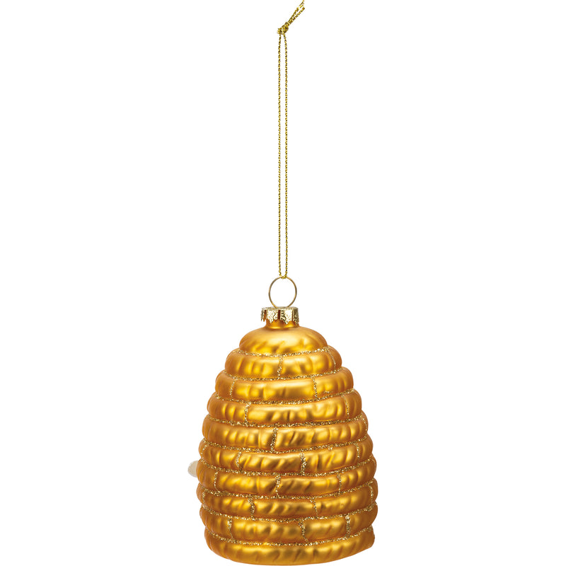 Glass Beehive Ornament