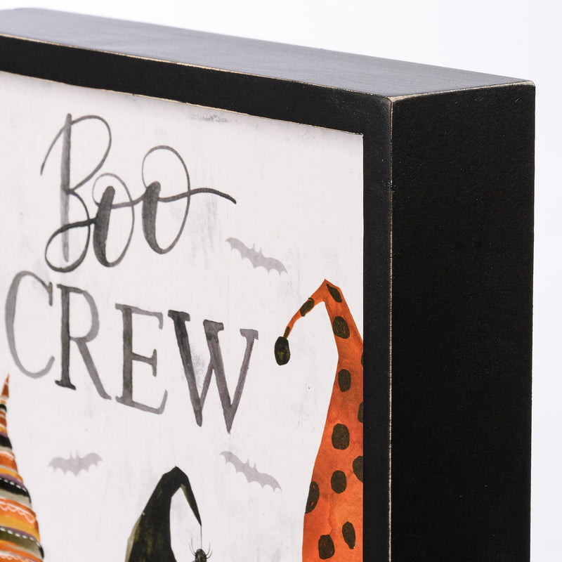 Boo Crew Inset Box Sign  (Pack of 2)