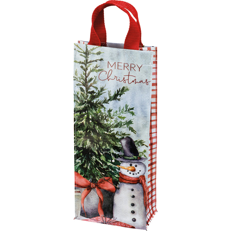 Merry Christmas Wine Tote(PACK OF 4)