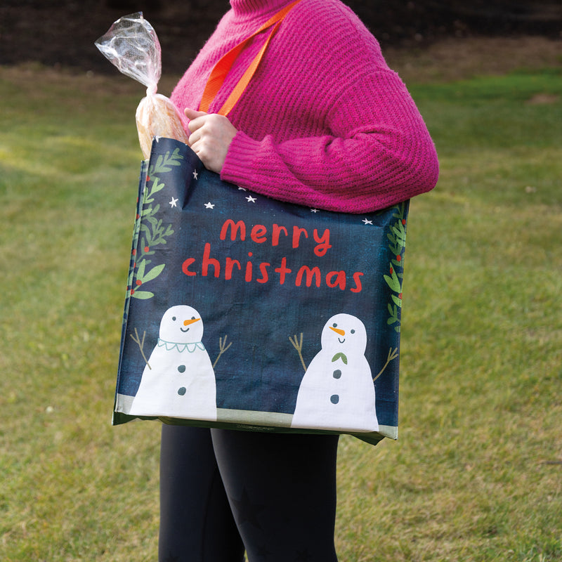Merry Christmas Snowmen Market Tote(PACK OF 4)