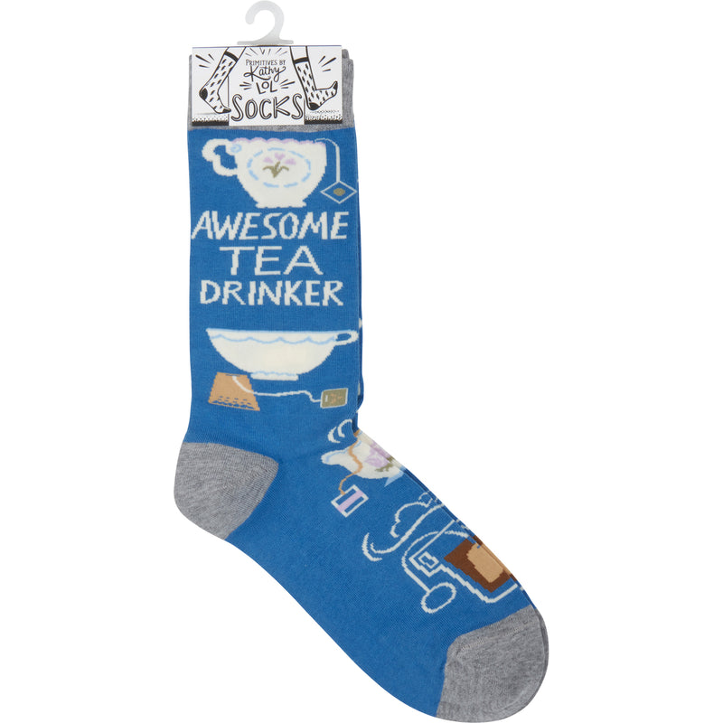 Awesome Tea Drinker Socks  (4 PAIR)