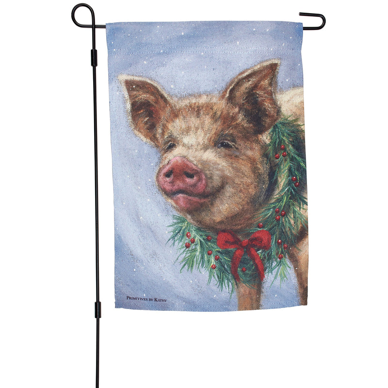 Christmas Pig Garden Flag (PACK OF 6)