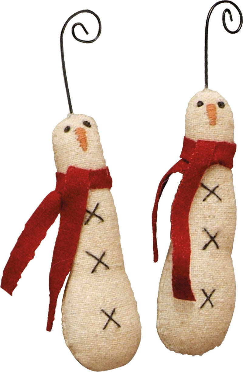 Skinny Snowman Ornament Set (6 BG6)