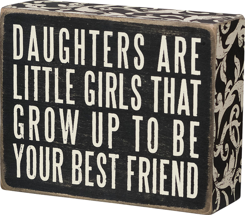 Daughters Are Box Sign  (Pack of 2)