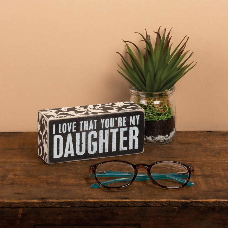 My Daughter Box Sign  (Pack of 2)