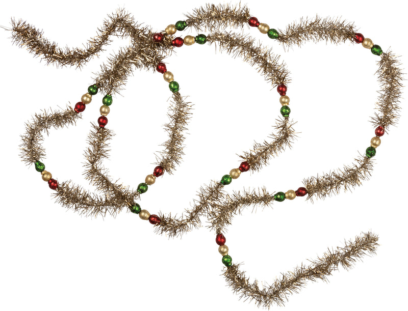 Christmas Beads Glass Garland ( Pack of 6)