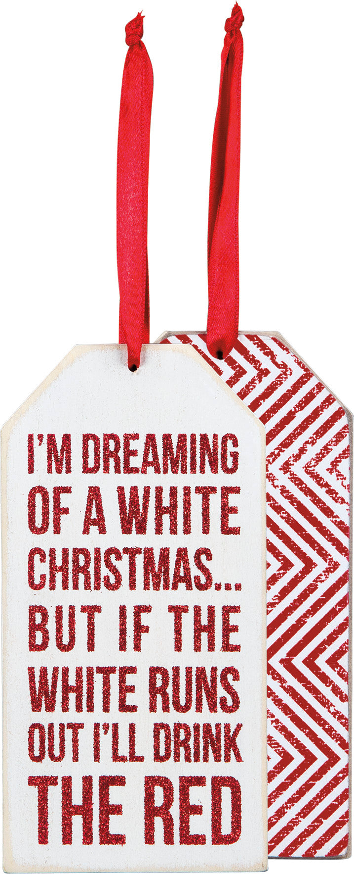 White Christmas Bottle Tag (PACK OF 6)
