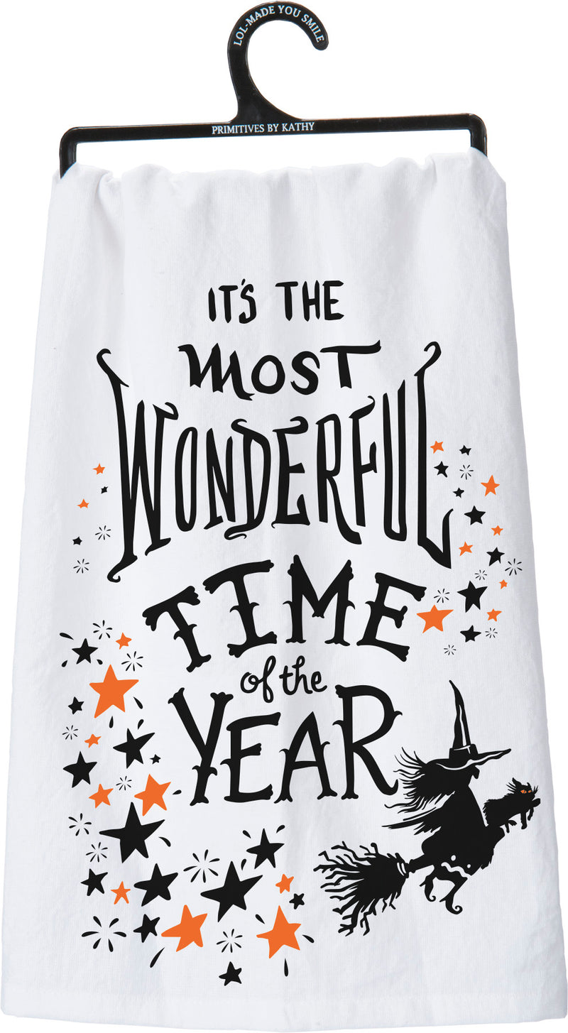 Most Wonderful Time Of The Year Witch Kitchen Towel  (Pack of 6)