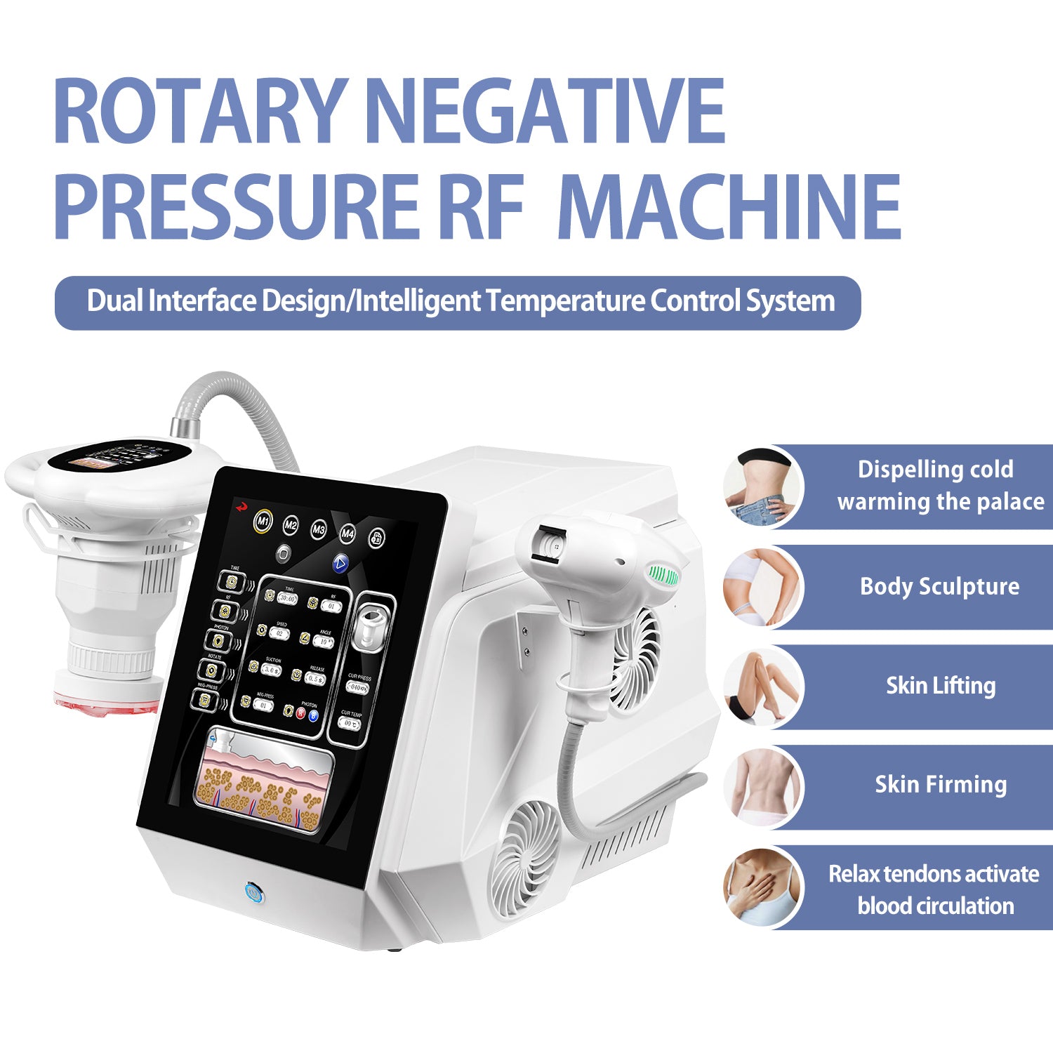 ROTARY NEGATIVE PRESSURE RF MACHINE-ROTATION RF-VRR500