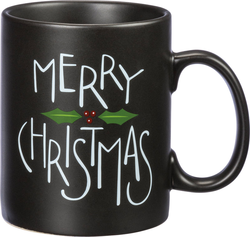 Merry Christmas Holly Mug (PACK OF 2)
