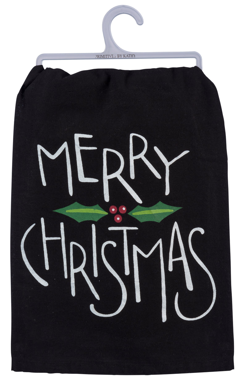 Merry Christmas Holly Kitchen Towel(PACK OF 6)