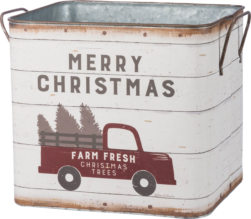 Farm Fresh Christmas Trees Bin Set (Pack of 2)