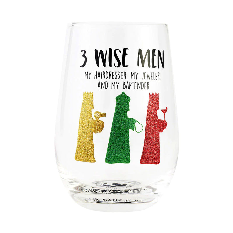 3 WISE MEN STEMLESS GLAS