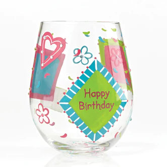 Stemless Glass Birthday Girl