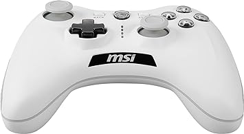 MSI Force GC30V2 Wireless Gaming Controller, Dual Vibration Motors, Dual Connection Modes, Interchangable D-Pads, Compatible with PC & Android