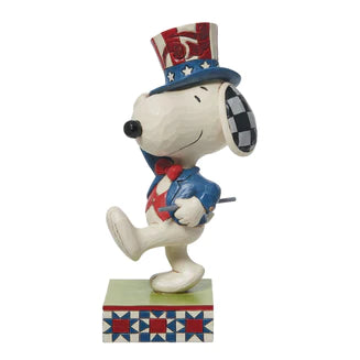 Patriotic Snoopy Marching