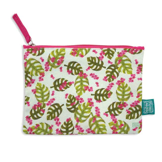 Monstera Zip Pouch (Med)