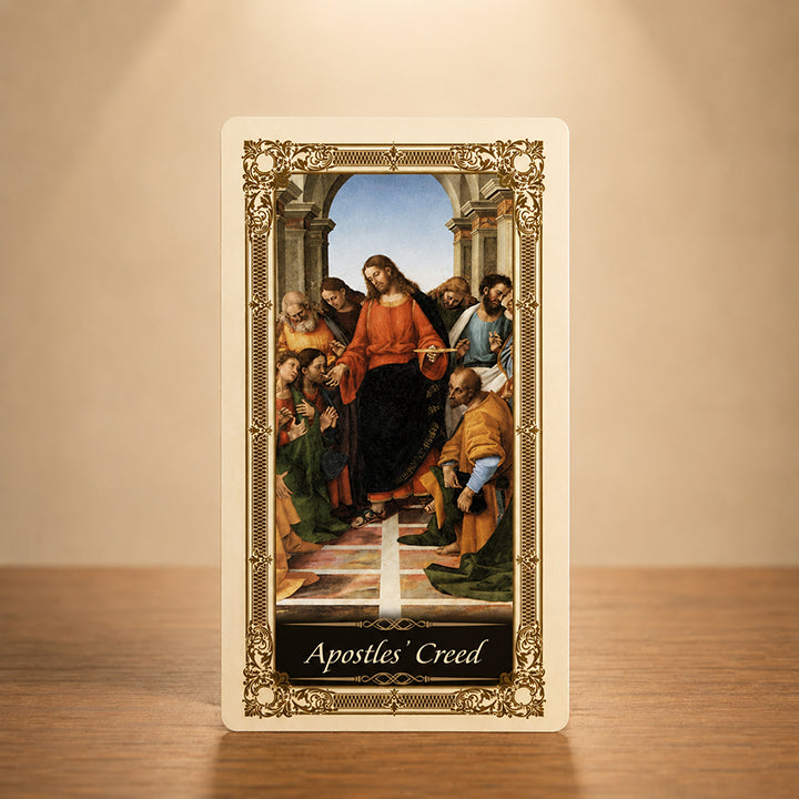 Apostles' Creed Kilgarlin laminated Catholic prayer card